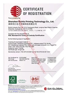 FSC certificate x FSC certificate x